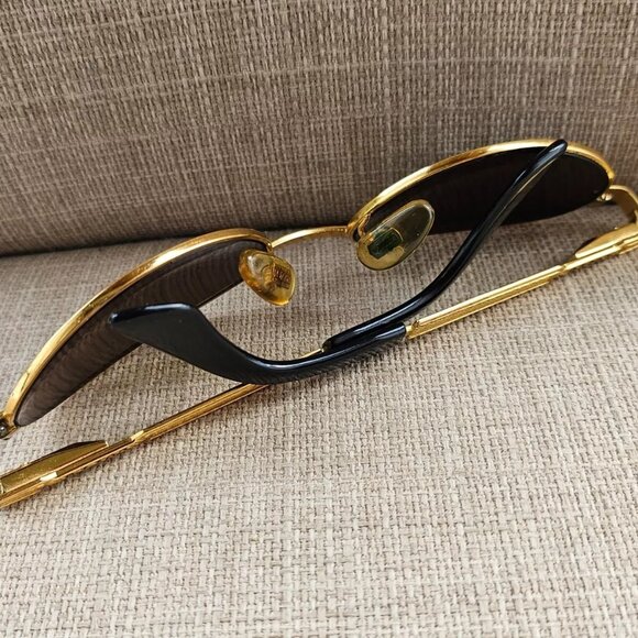 Lozza Women Vintage Sunglasses Gold Tone Frame Eye Wear Made in Italy - Picture 9 of 14